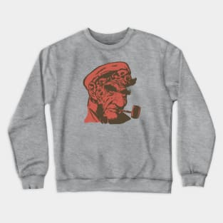 Vintage Fisherman Smoking Pipe Crewneck Sweatshirt